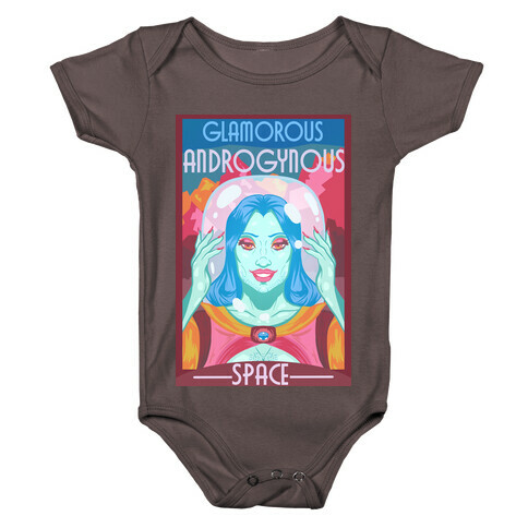 Glamorous Androgynous Space Baby One-Piece