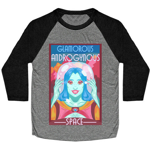 Glamorous Androgynous Space Baseball Tee