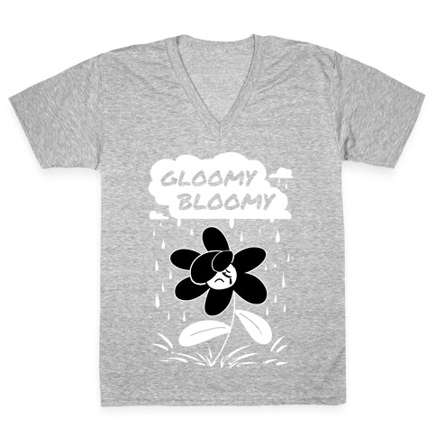 Gloomy Bloomy V-Neck Tee Shirt