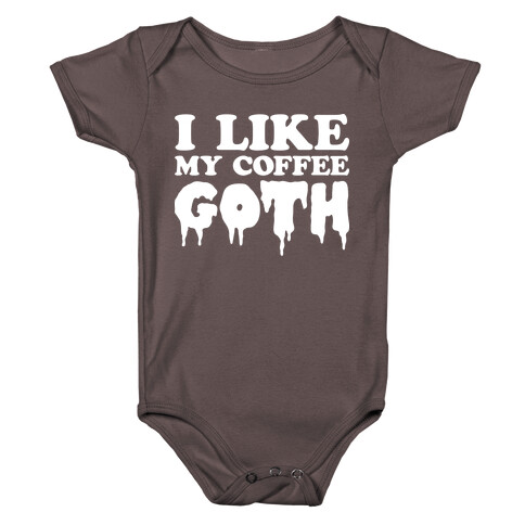 I Like My Coffee Goth Baby One-Piece