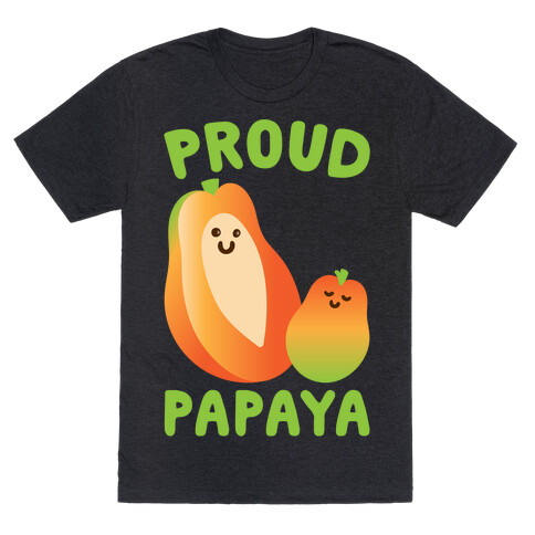 Proud Papaya White Print T-Shirt