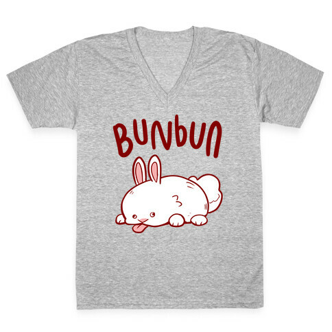 Bunbun Derpy Bunny V-Neck Tee Shirt