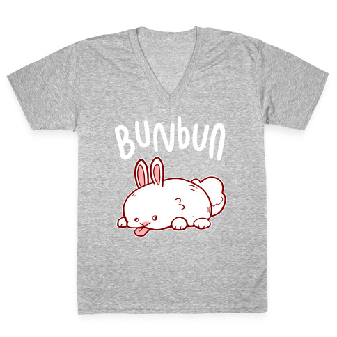 Bunbun Derpy Bunny V-Neck Tee Shirt