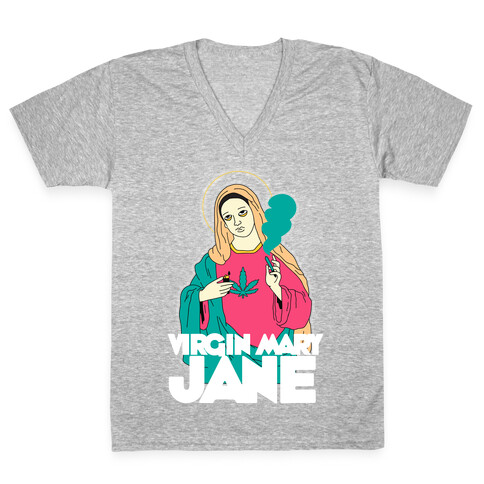 Virgin Mary Jane V-Neck Tee Shirt
