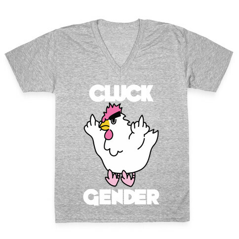 Cluck Gender V-Neck Tee Shirt