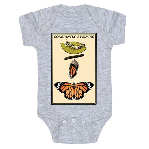 Constantly Evolving Monarch Butterfly Baby One-Piece