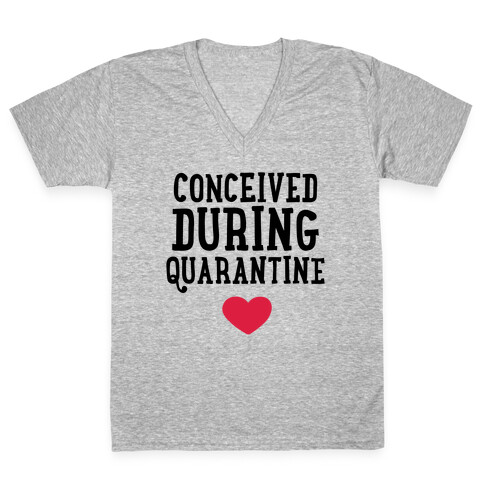 Conceived During Quarantine V-Neck Tee Shirt