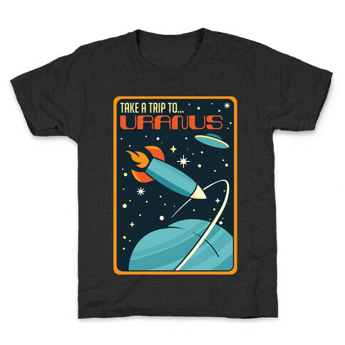 Take A Trip To Uranus Parody White Print Kids T-Shirt