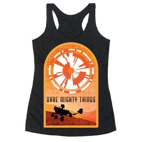 Dare Mighty Things Perseverance Parachute Racerback Tank Top