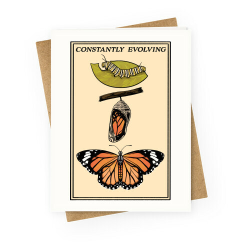 Constantly Evolving Monarch Butterfly Greeting Card