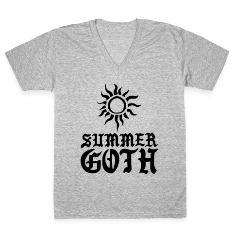 Summer Goth V-Neck Tee Shirt