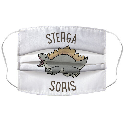 Derpy Stegosaurus Animal Accordion Face Mask