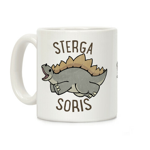 Derpy Stegosaurus Animal Coffee Mug