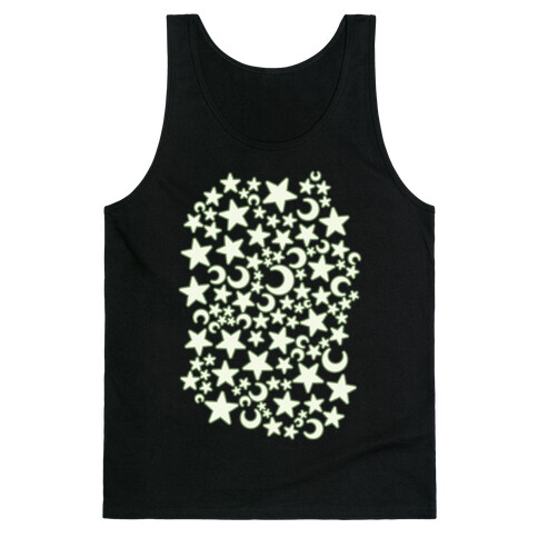 Nostalgic Ceiling Stars Pattern Tank Top