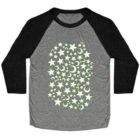 Nostalgic Ceiling Stars Pattern Baseball Tee