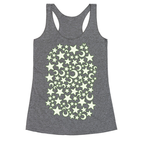 Ceiling Stars Pattern Racerback Tank Top