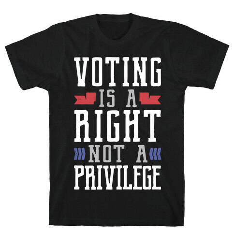 Voting Is A Right Not A Privilege T-Shirt