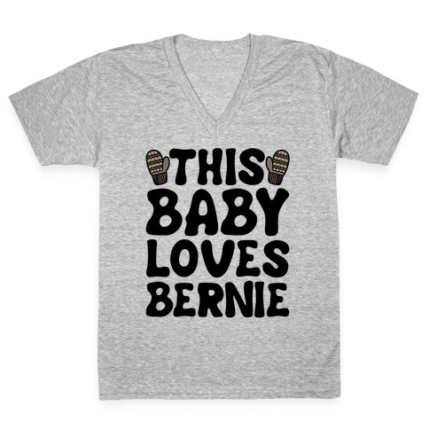 This Baby Loves Bernie V-Neck Tee Shirt