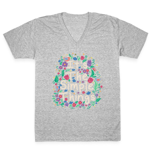 It's The Simple Things V-Neck Tee Shirt