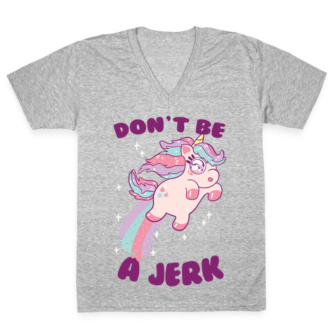 Don't Be A Jerk V-Neck Tee Shirt
