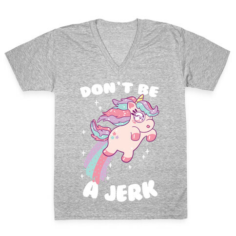 Don't Be A Jerk V-Neck Tee Shirt