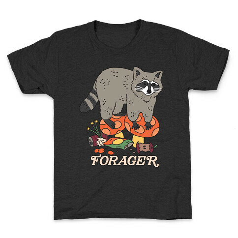 Forager Raccoon Kids T-Shirt