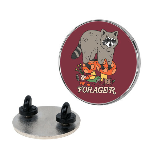 Forager Raccoon Pin