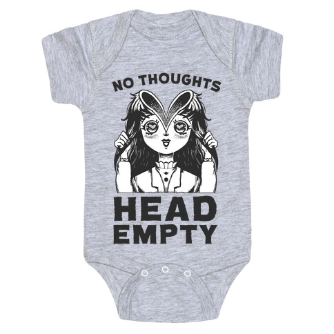 No Thoughts Head Empty Baby One-Piece