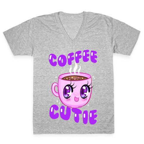 CoffeeCutie V-Neck Tee Shirt