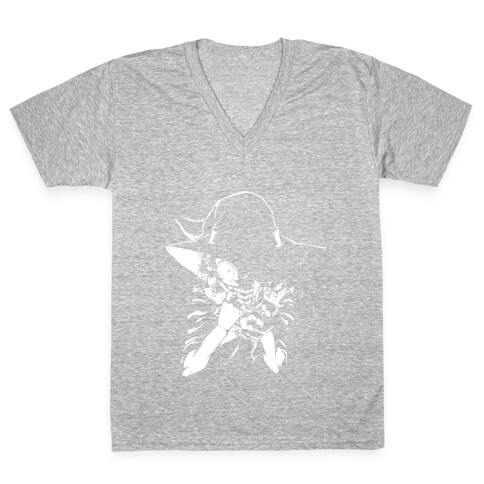 Witch In The Dark V-Neck Tee Shirt