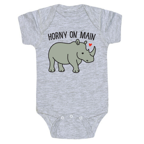 Horny On Main Rhino Baby One-Piece