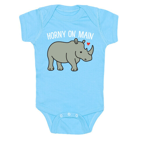 Horny On Main Rhino Baby One-Piece