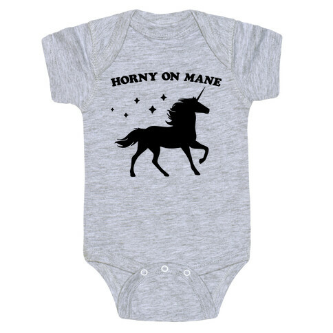 Horny On Mane Unicorn Baby One-Piece