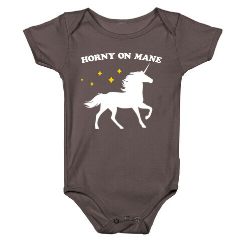 Horny On Mane Unicorn Baby One-Piece