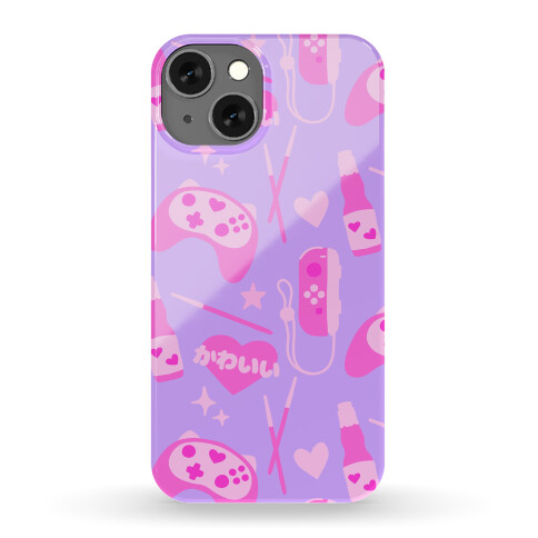 Kawaii Gamer Pattern Phone Case