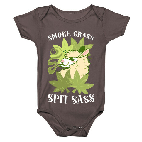 Smoke Grass Spit Sass Baby One-Piece