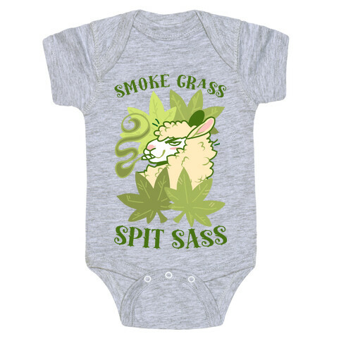 Smoke Grass Spit Sass Baby One-Piece