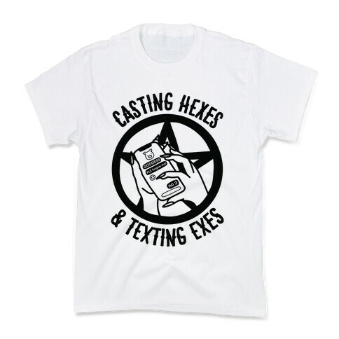 Casting Hexes & Texting Exes Kids T-Shirt