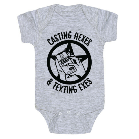Casting Hexes & Texting Exes Baby One-Piece