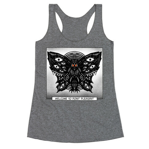 Welcome To Point Pleasant Mothman Manga Racerback Tank Top