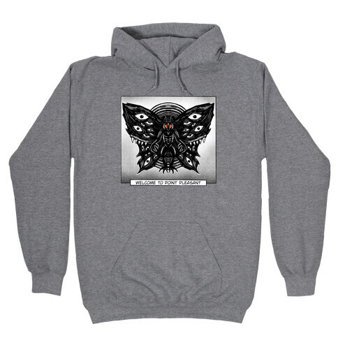 Welcome To Point Pleasant Mothman Manga Hooded Sweatshirt