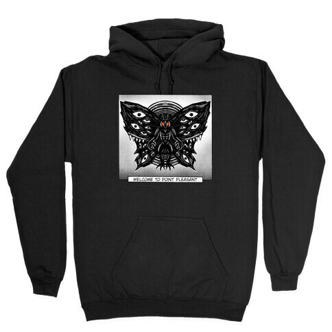 Welcome To Point Pleasant Mothman Manga Hooded Sweatshirt