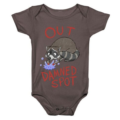 Out Damned Spot Macbeth Raccoon Baby One-Piece