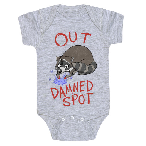 Out Damned Spot Macbeth Raccoon Baby One-Piece