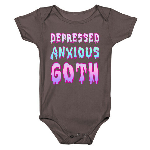 Depressed Anxious Goth Baby One-Piece