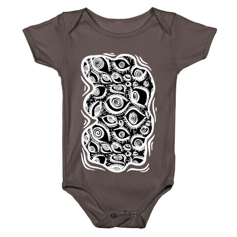 Sanpaku Eyes Tee Inverted Baby One-Piece