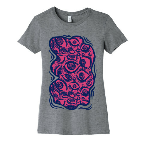 Sanpaku Eyes Tee Dark Pink Womens T-Shirt