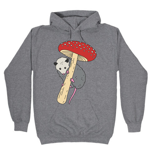 Opossum Mushroom Hooded Sweatshirt