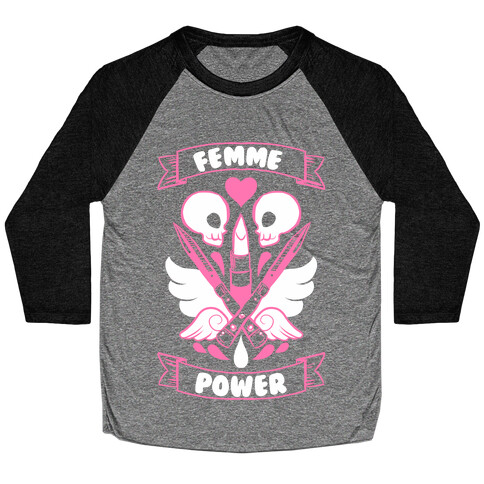 Femme Power Baseball Tee