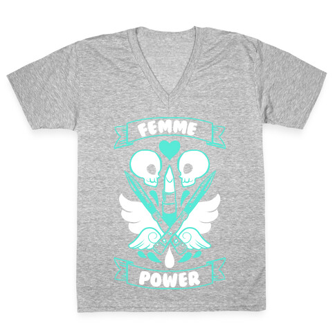 Femme Power V-Neck Tee Shirt